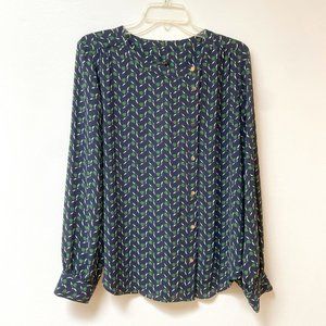 ANN TAYLOR blouse w/ gold buttons